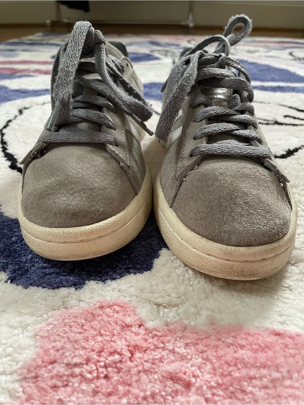 Adidas Campus grey suede sneakers men's 4.5 (fits women's size 6 too)